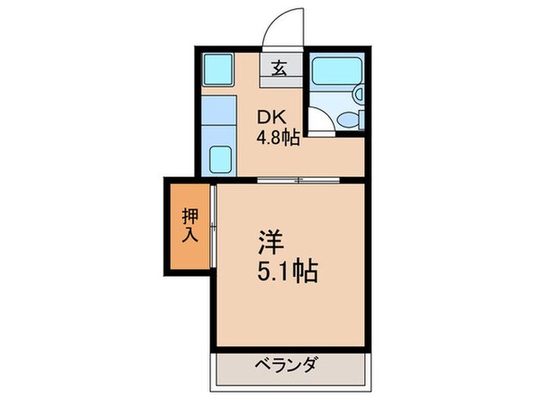 ダイソー5号館の物件間取画像